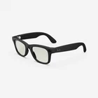 Refurbished Ray-Ban Meta Wayfarer (Gen 1), Matte Black / Clear to G-15 Green Tra