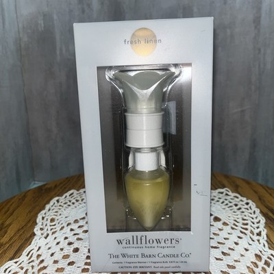 The White Barn Candle fresh linen Wallflower Fragrance Diffuser Discontinued