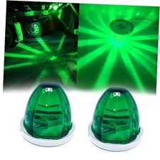 2Pcs Watermelon Lights,Turn Signal Cap Roof Trailer Marker Clearance Green