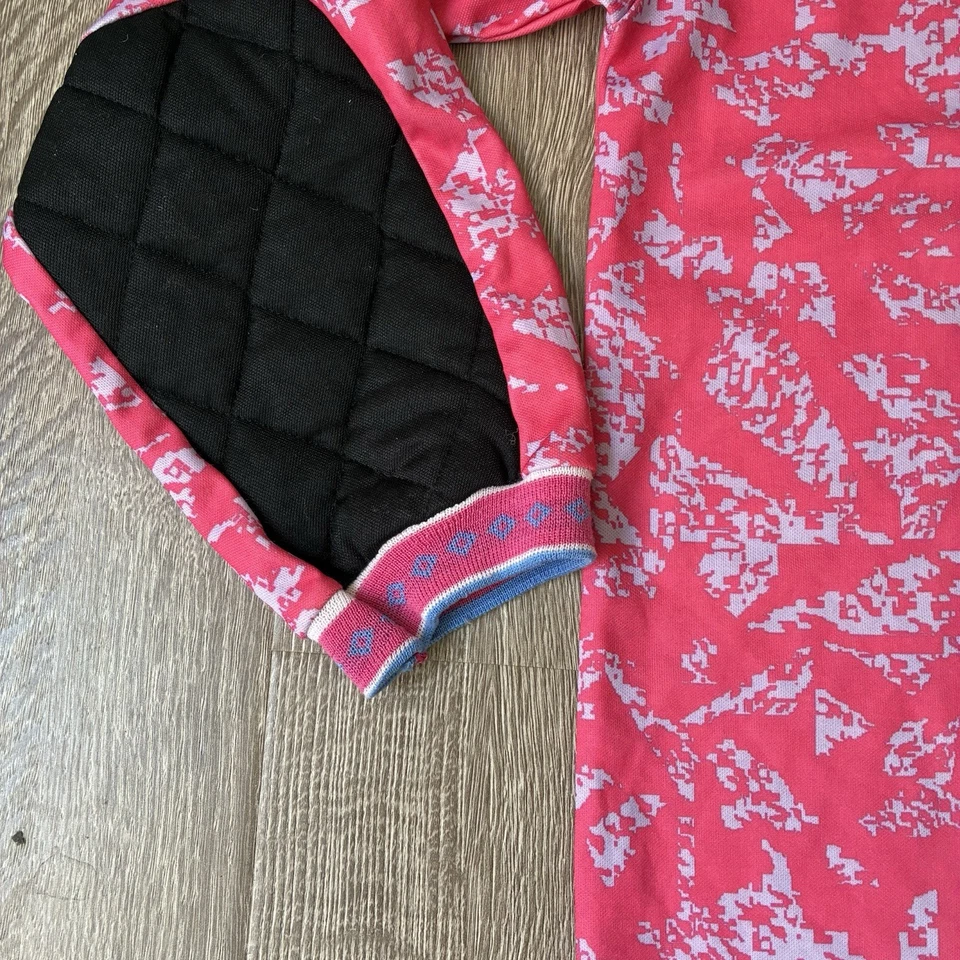 Camiseta deportiva de portero de fútbol rosa vintage de los 90 HECHA EN EE. UU. - codos acolchados  Foto 2 de 4