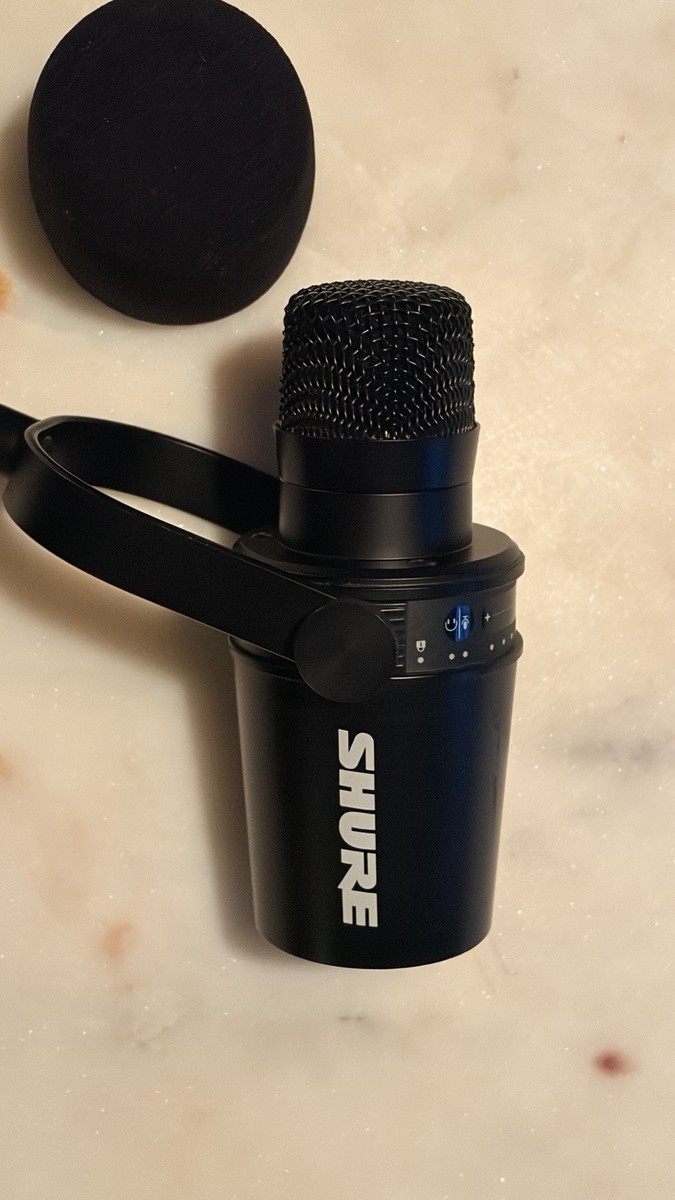Shure MV7 USB XLR Podcasting Microphone & Shure Mv88 Tripod
