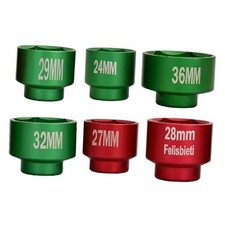 Oil Filter Socket Set, Oil filter Removal Tool. 6 24mm-36mm Red and Green
