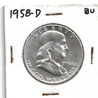 1958 D Franklin Half Dollar Hi grade  no combined shipping