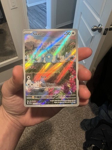 Pokemon - Swablu 213/182 - Paradox Rift - Carta Singola Illustrazione Rara - 4