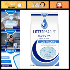 Tracksless Unscented Non-Clumping Crystal Cat Litter with Odor Control, 15 lbs