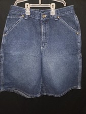 Lee Dungarees VINTAGE Shorts Mens 33 Dark Wash Carpenter Utility 90's USA Made