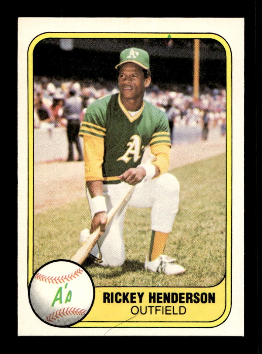 1981 Fleer #574 Rickey Henderson A's NEAR MINT *8m
