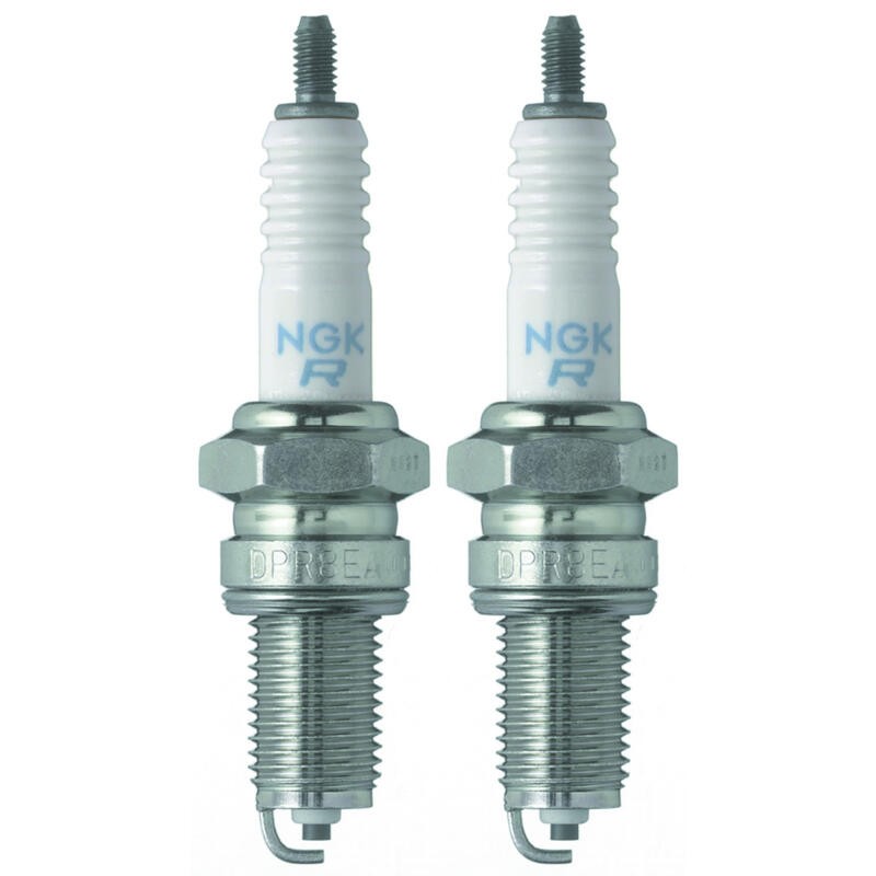 NGK Spark Plug 4929 2-PACK DPR8EA-9 12mm Copper Core Nickel, Flat, HR 8