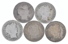 Better Lot 5 1898 1902-O 1903-O 1908-D 1908-D Barber Dime 0.50 Face *181