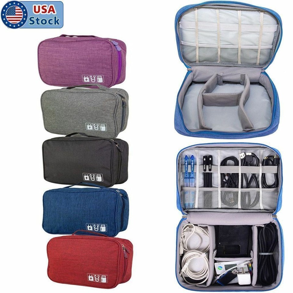 Cable Bag Organizer Charger Storage Electronics USB Case Cord Accessories Travel