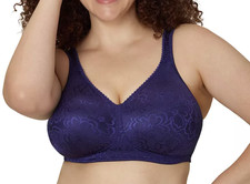 Playtex  18 Hour  4745 Ultimate Lift  Support Wire-Free Bra Blue 40D NEW