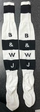 White/Black Socks Adults With B WJ to Back - 16 Pack