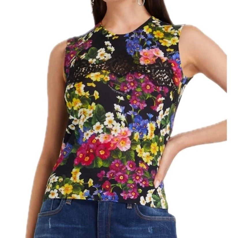 Dolce&Gabbana Floral Tank Tops for Women | eBay