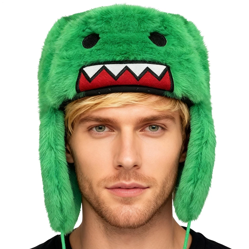 Sombrero de trampero peludo Kun | Gorra de invierno de felpa | Gorro de ropa de calle con disfraces Foto 4 de 4