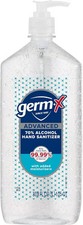 Germ-X Advanced Hand Sanitizer Moisturizing Gel 34oz Family Pump Bottle