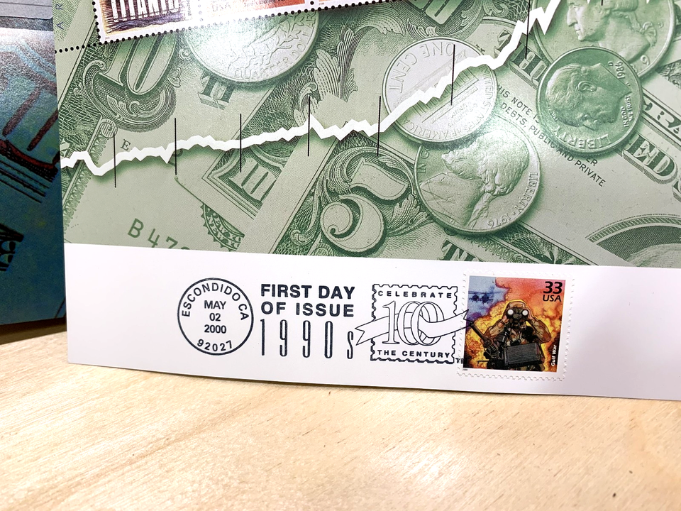 US FDC 2000 Celebrate the Century 1990s First Day Program in Folder ...