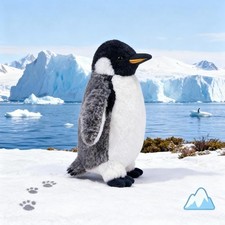 Adorable Peluche Pingouin Comme Décoration de Salon pour Toute La Famille