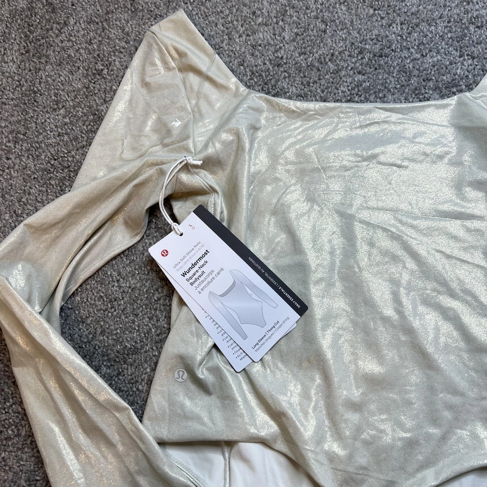 Body Lululemon Wunderlust para mujer grande manga larga a presión brillante baile gimnasio yoga Foto 4 de 4