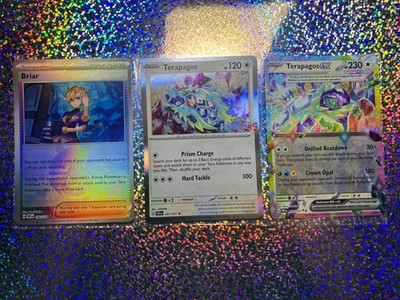 Pokemon TCG: 092/131 Terapagos ex; 161/191 Terapagos (''Horizons'' Stamped)