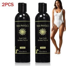 2PCS Tan Physics True Color 1 Rated Sunless Self Tanner Tanning Lotion 8fl oz  