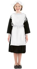 Kids Victorian Girl Costume Historical Poor Maid Servant Fancy Dress Book Week