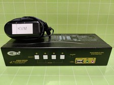 CKL HDMI  VGA Dual Monitor KVM Switch 4 Port ...