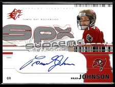 2002 SPx #SS-BJ Brad Johnson Supreme Signatures ☘️268