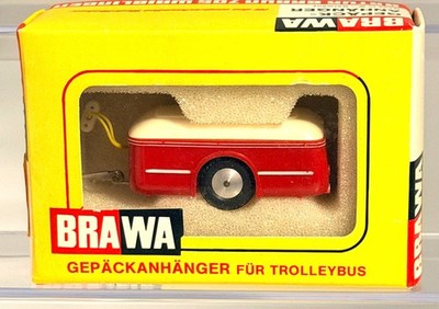 Brawa HO 6107 Gepäckanhänger für Trolleybus O-Bus NEU in OVP !