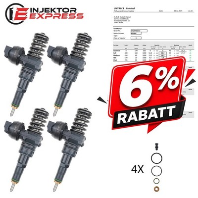 4x 0414720232 Pumpe Düse Einheit PDE VW Golf 2.0 SDI 038130073BR 038130073AS