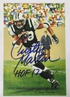 Curtis Martin Signed Autographed NFL HOF Goal Line Art Card GLAC JETS