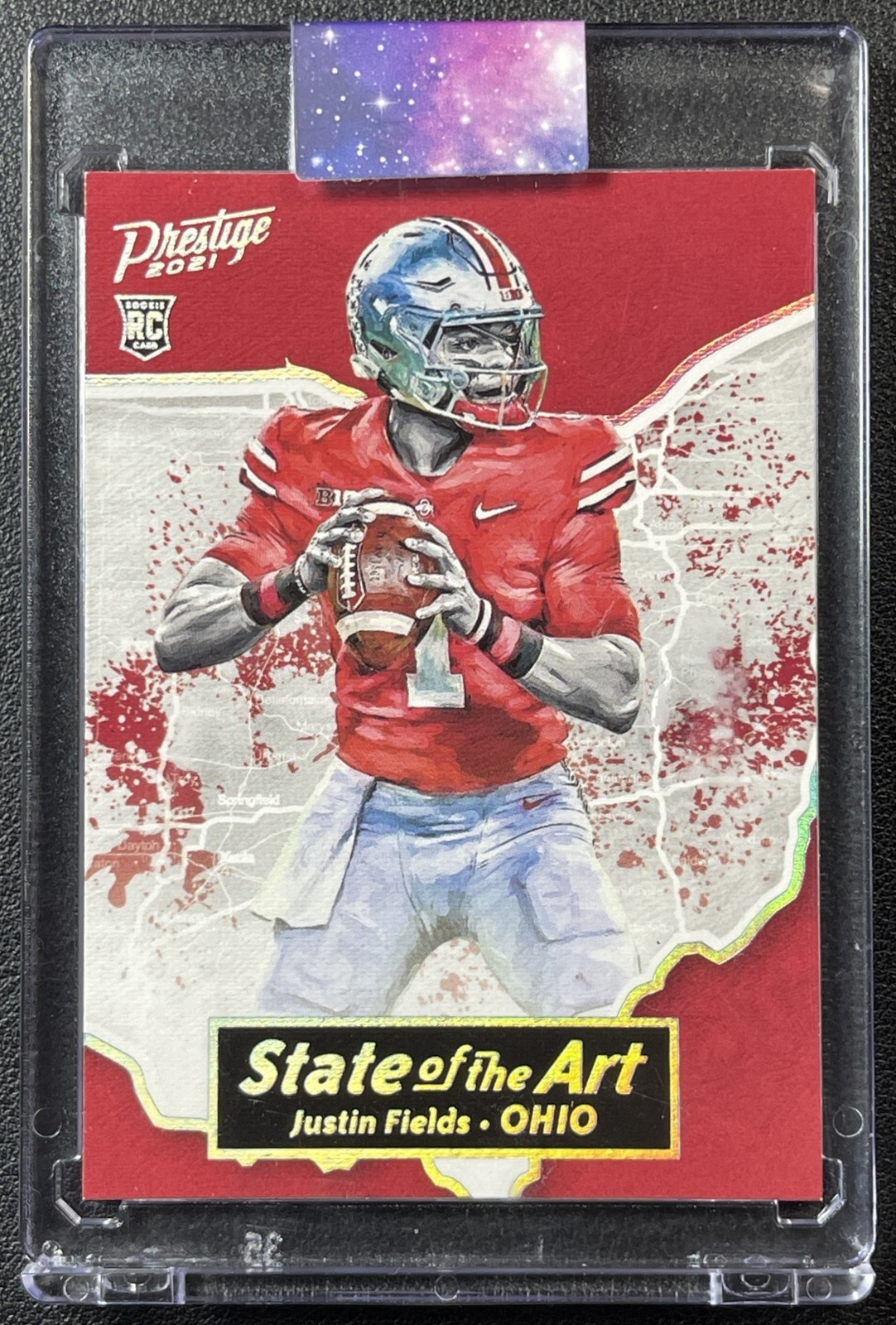 JUSTIN FIELDS 2021 PANINI PRESTIGE #15 STATE OF THE ART ROOKIE RC BUCKEYES SP
