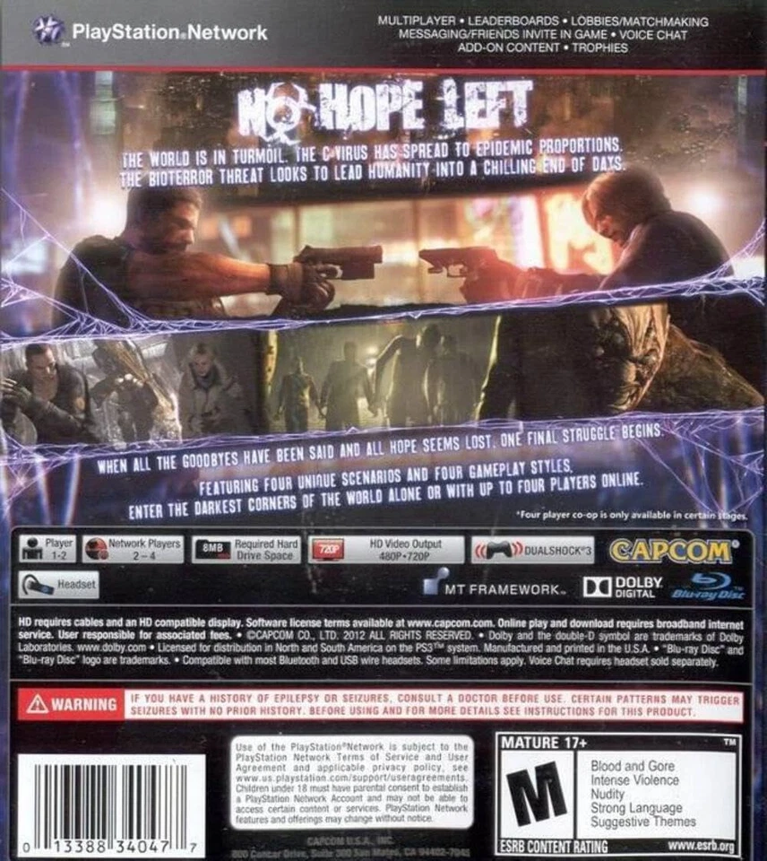 Resident Evil 6 - Playstation 3 (Sony Playstation 3) - Image 2 of 2