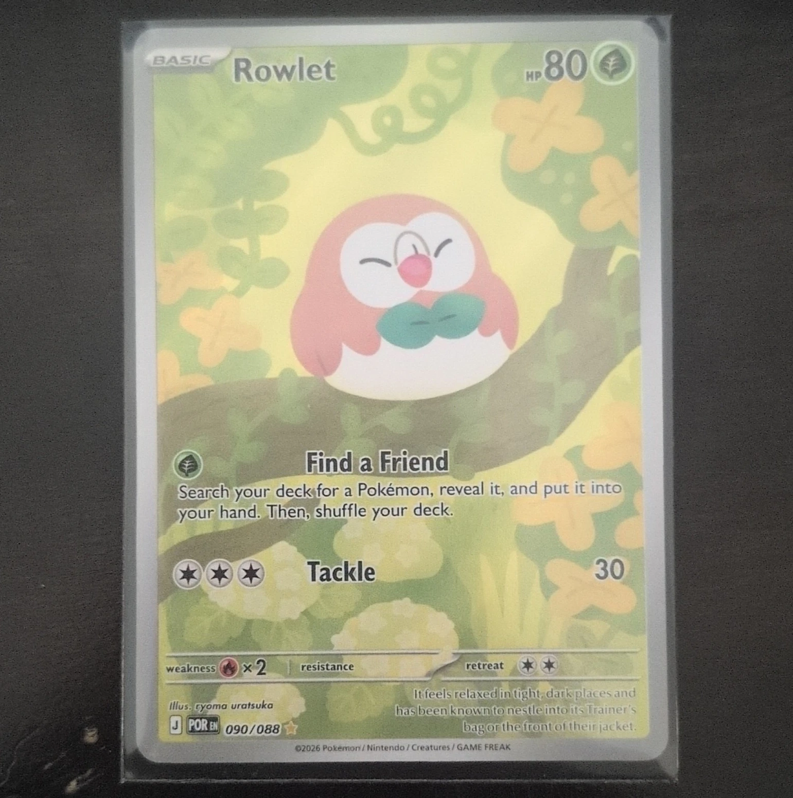 Rowlet Illustration Rare Perfect Order 090/088
