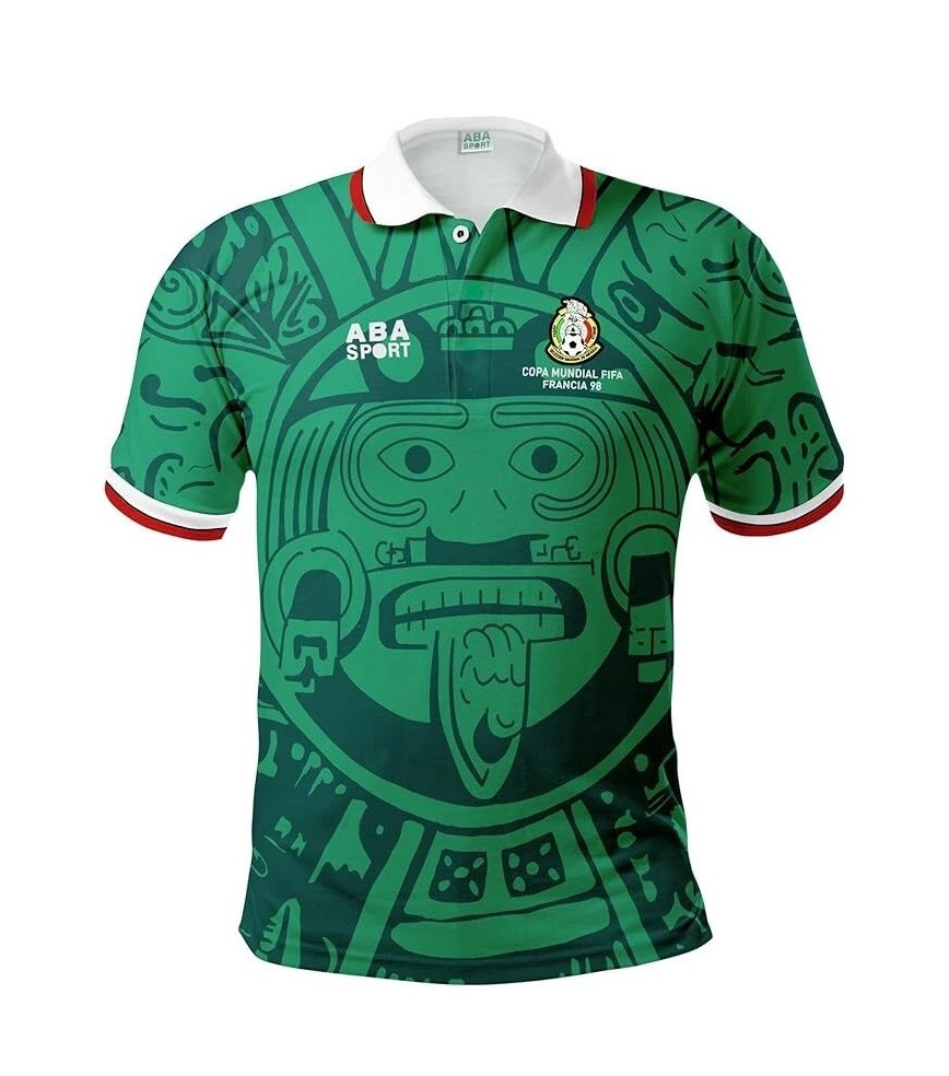 ABA SPORT Mexico Retro Soccer Jersey World Cup 1998, SIZE MEN'S MEDIUM, NEW/TAG