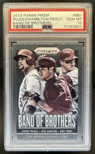2013 Prizm Albert Pujols Josh Hamilton Mike Trout Band of Brothers #BB1 PSA 10