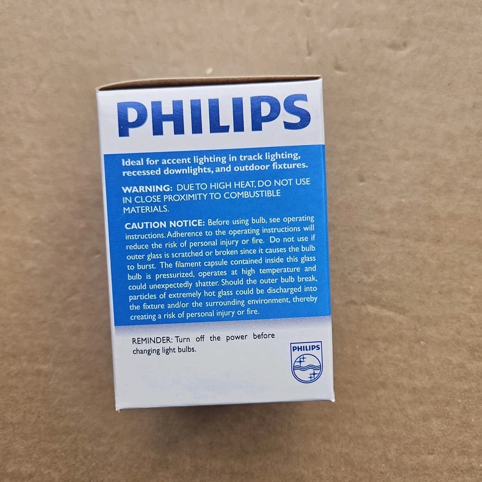 Philips PAR20 FL25 Flood 50w 120v 3000h 530 Lumen NEW *Volume Pricing* - Image 4 of 4