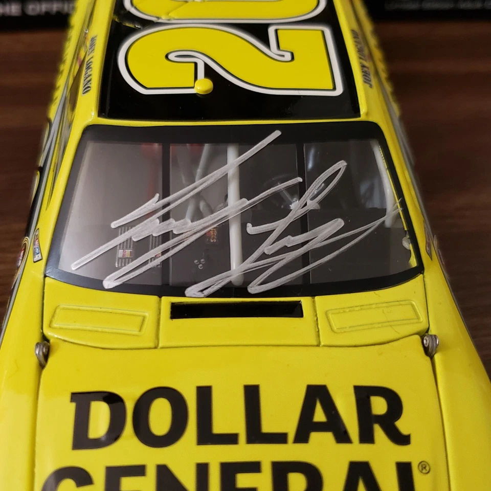 Joey Logano-Joe Gibbs Dual Autograph #20 Dollar General 2012 Camry 1:24 Diecast  - Image 3 of 4