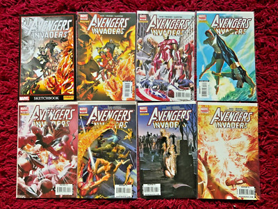 Avengers Invaders #1-9 + Sketchbook | Alex Ross covers | Marvel | Dynamite