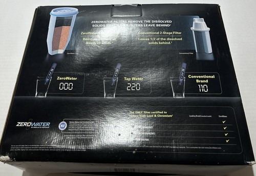 ZeroWater 30 Cup 5 Stage Water Filtration System Dispenser Water Meter & Filter - Picture 3 of 5