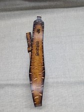 vintage CUSTOM cowhide leather TOOLED deer hunting RIFLE SLING gun belt CRAIG