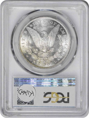 1883 Morgan Silver Dollar MS65 PCGS - Picture 2 of 2