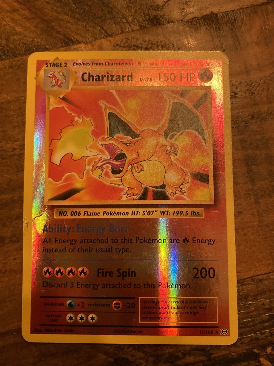 Pokemon Charizard Evolutions nm/m 2016 Holo Card Base Set Art 11/108 | eBay