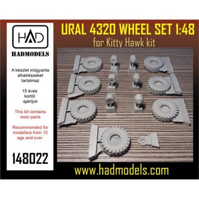 HAD MODELS HAD148022 1/48 Detail Up Parts Ural 4320 Truck Wheel Set (for Kitty H