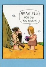 Granite Funny Thank You Card - Greeting Card by Nobleworks