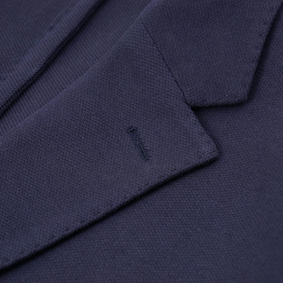 Blazer deportivo Ballantyne ajustado azul marino tejido jersey algodón 40R nuevo con etiquetas Foto 3 de 4