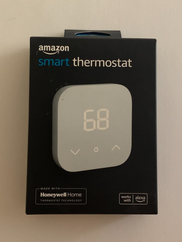 Amazon Smart Thermostat without C-Wire Adapter - White