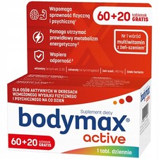 BODYMAX AKTIVE VITAMINE 60/120/180 tableten Magnesium Ginseng Immunität Sport