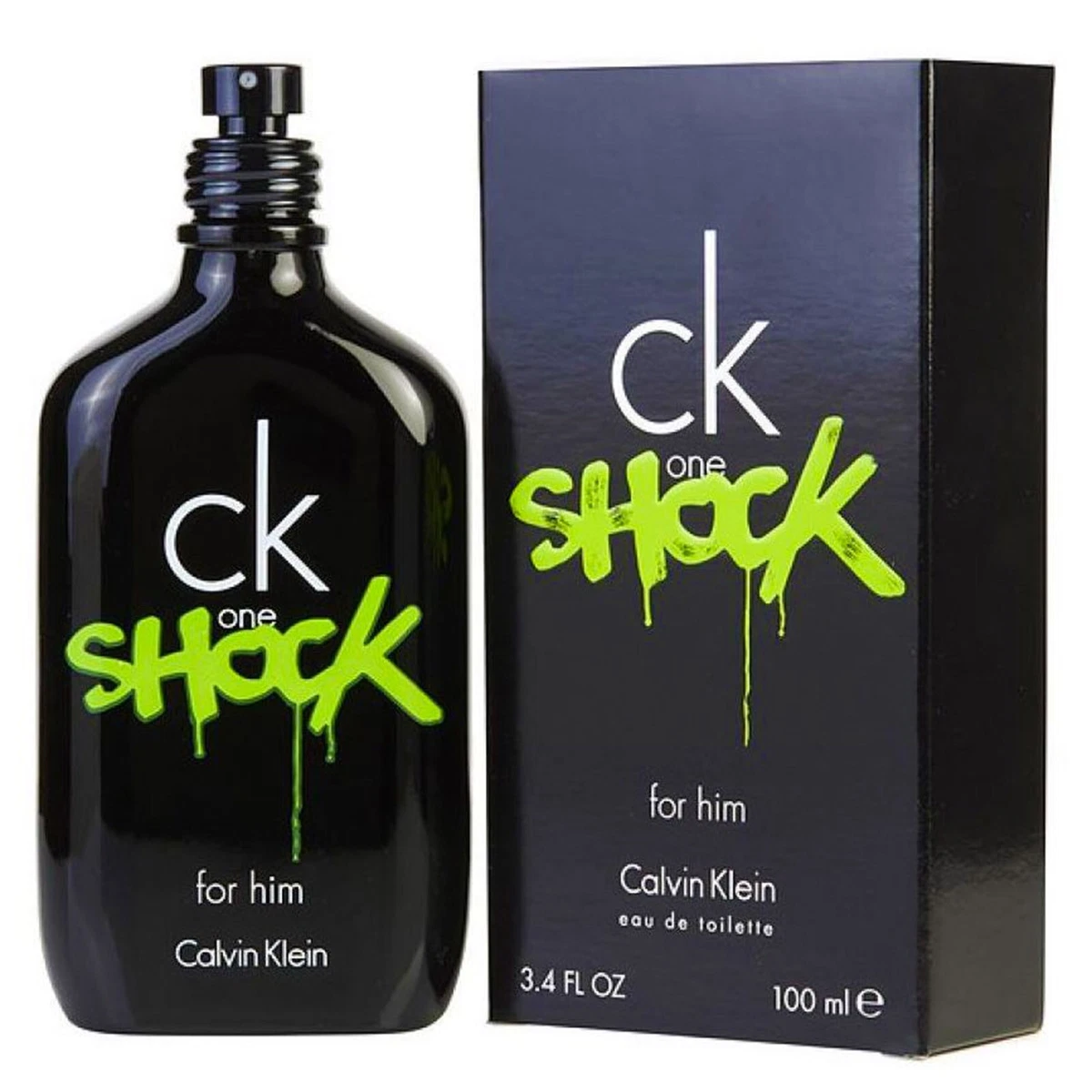 Ck One Shock Cologne by Calvin Klein Men Perfume Eau De Toilette Spray 3.4  oz