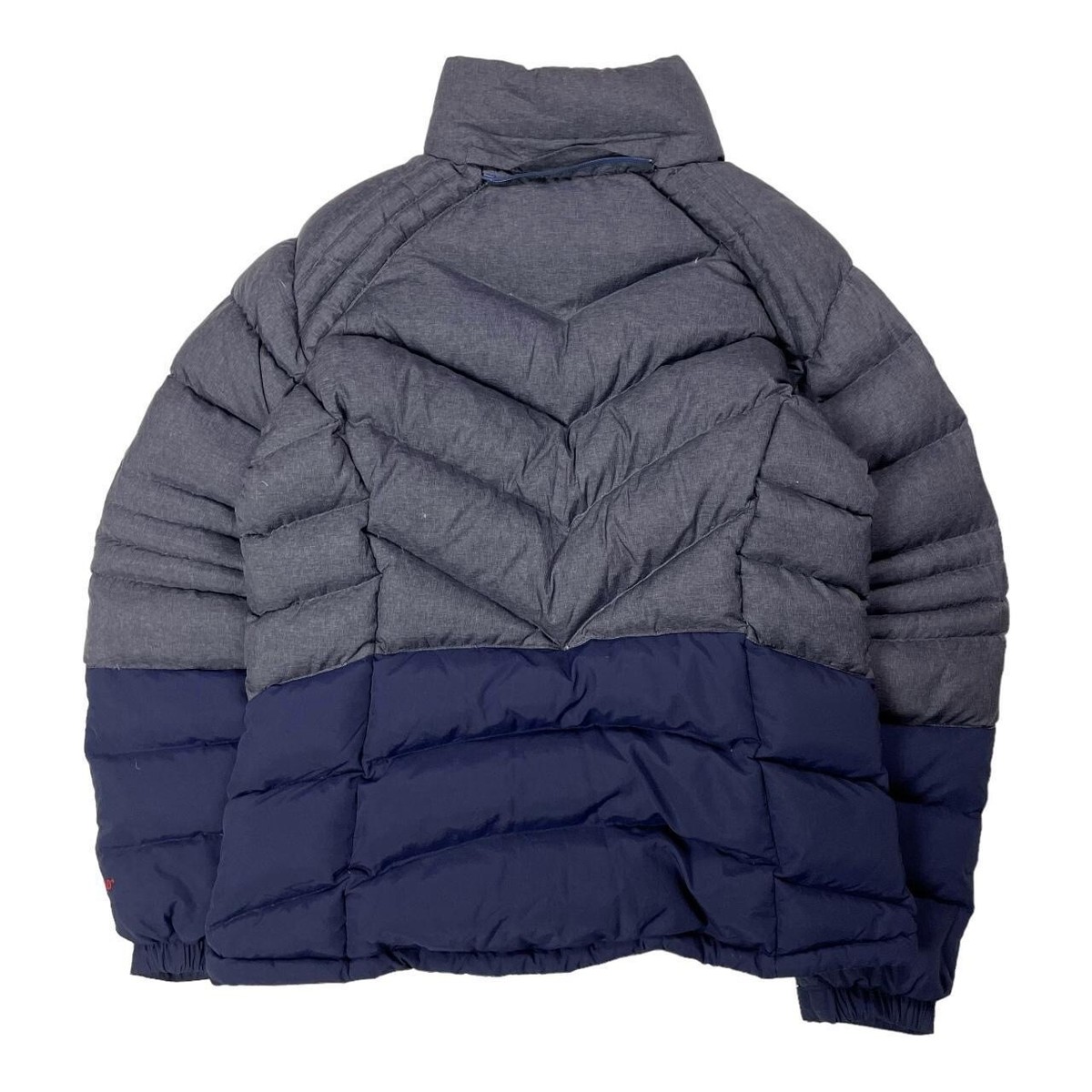Montbell Puffer Jacket Down Outdoor EX700 Wind Stopper Grey Navy