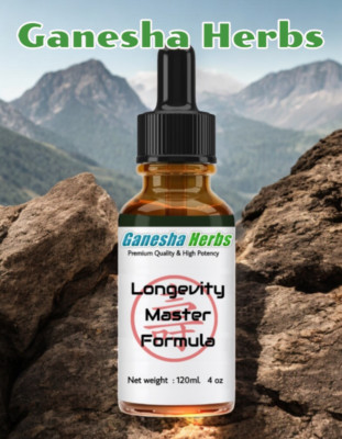 LONGEVITY MASTER  FORMULA LIQUID TINCTURE EXTRACT 28 SUPER TONIC HERBS!  120 ml.